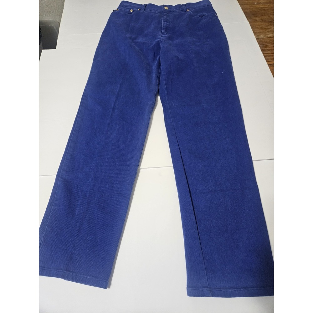 Y2K Vibrant Blue Lauren Jeans Co. Ralph Lauren Women's Jeans Size 12 Preppy